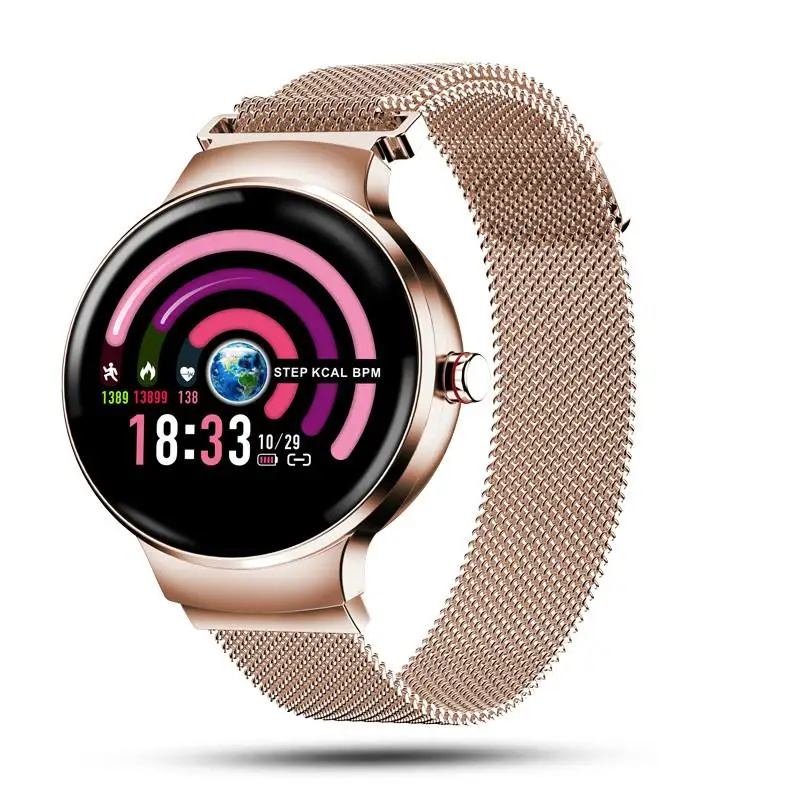 H5 Frauen Smart Uhr Blutdruck Herz Rate Monitor Fitness tracker IP67 Wasserdichte Fanshion Sport Smartwatch