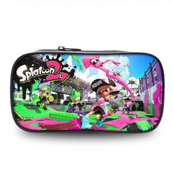 

Splatoon 2 New 3D Printing Girls Pencil Case Women Portable Pen Bag Children School Organizer Wallets Cartoon Makup Bag