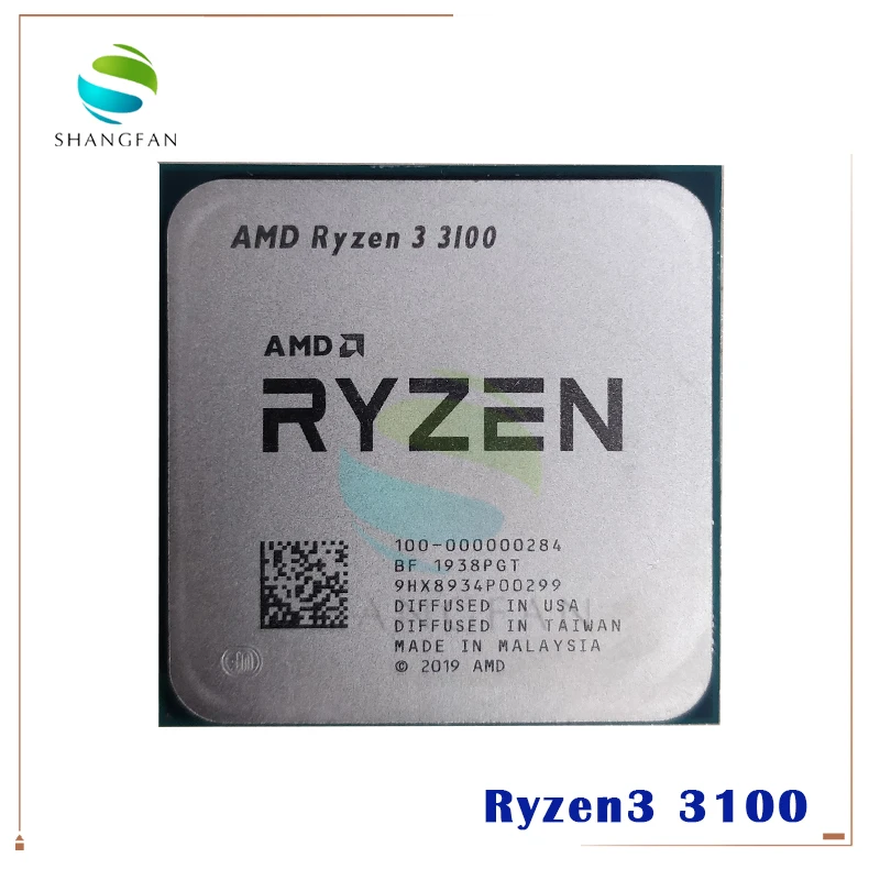 AMD Ryzen 3 3100 R3 3100 3.6 GHz 쿼드 코어 8 스레드 65W CPU 프로세서 L3 = 16M 100 ...