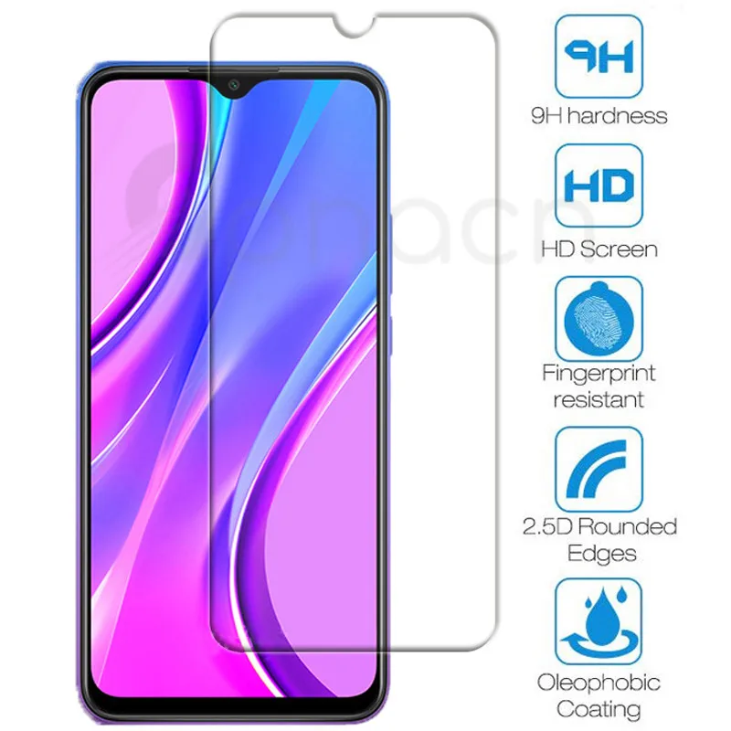 Закаленное защитное стекло 9H для Xiaomi Redmi 9 8 8A 10X Note 8T 9S Pro Max|Защитные стёкла и
