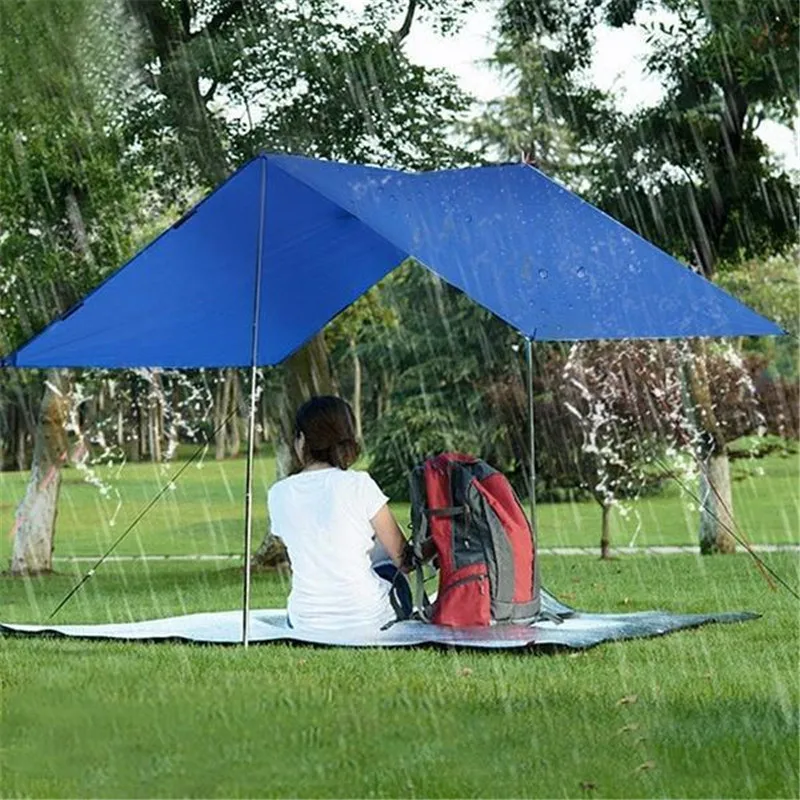 Три в одном плащ для езды на открытом воздухе Рюкзак Пончо многоцелевой коврик для пикника Коврик для лазания