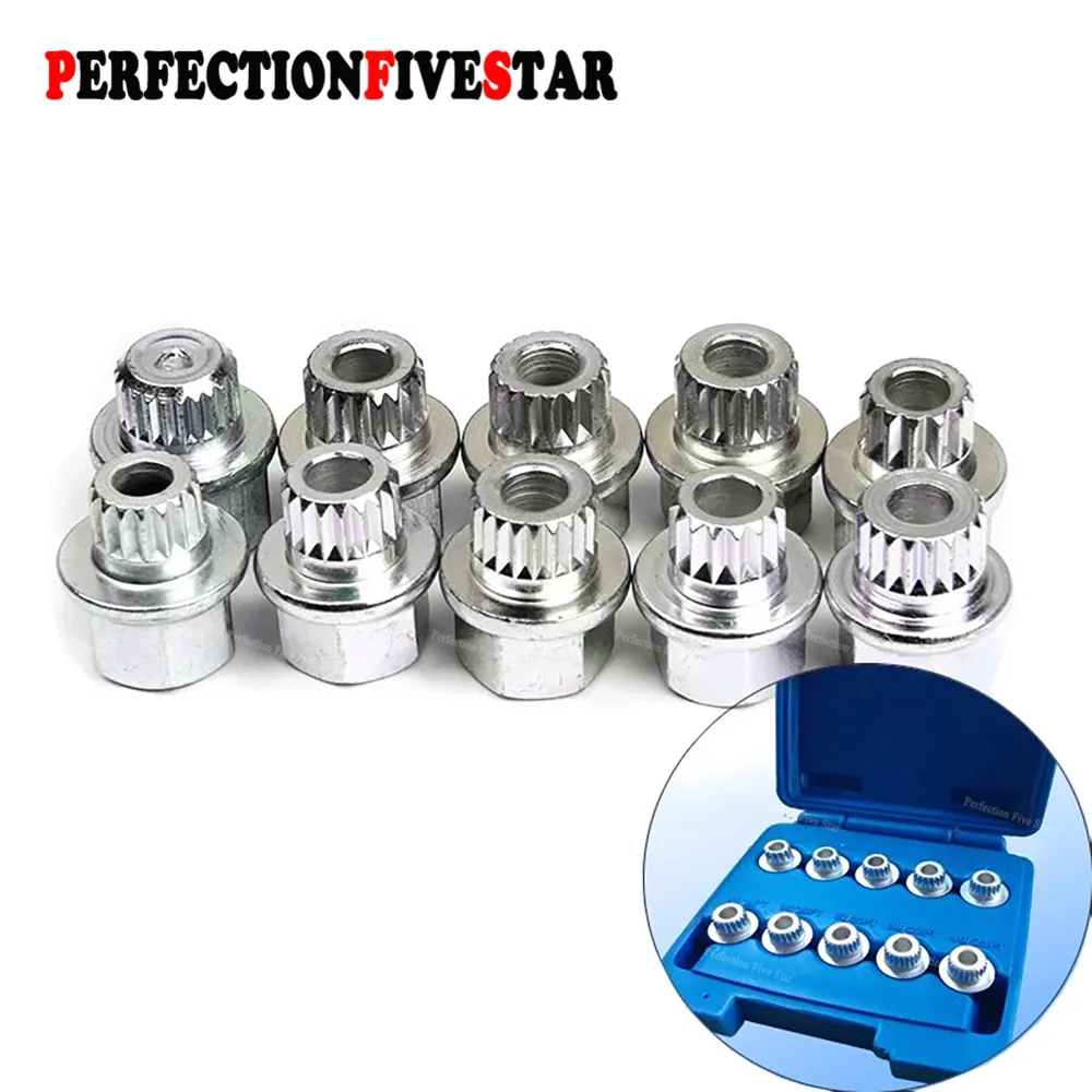 1PCS #13Teeth-#23Teeth Anti-theft Wheel Bolt Lock Nut Key Adapter For BMW 1 3 5 6 7 Series Mini X1 X2 X3 X4 X5 X6