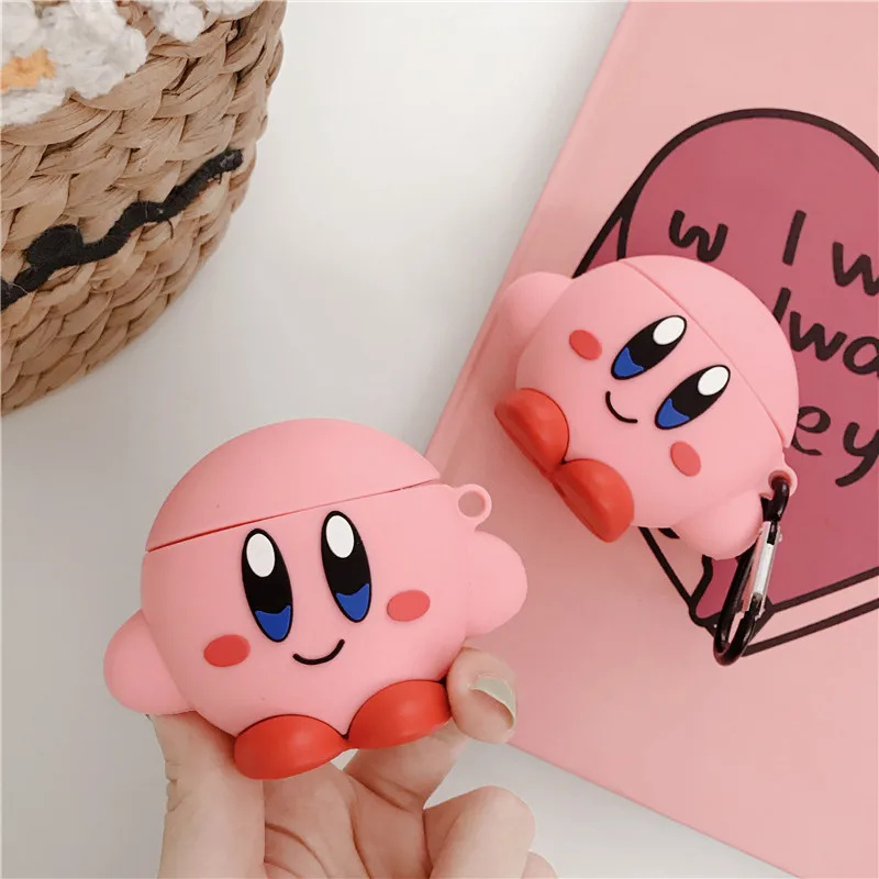 

For AirPod 2 Case 3D Kirby Cartoon Soft Silicone Wireless Earphone Cases For Apple Airpods Case Cute Cover Funda