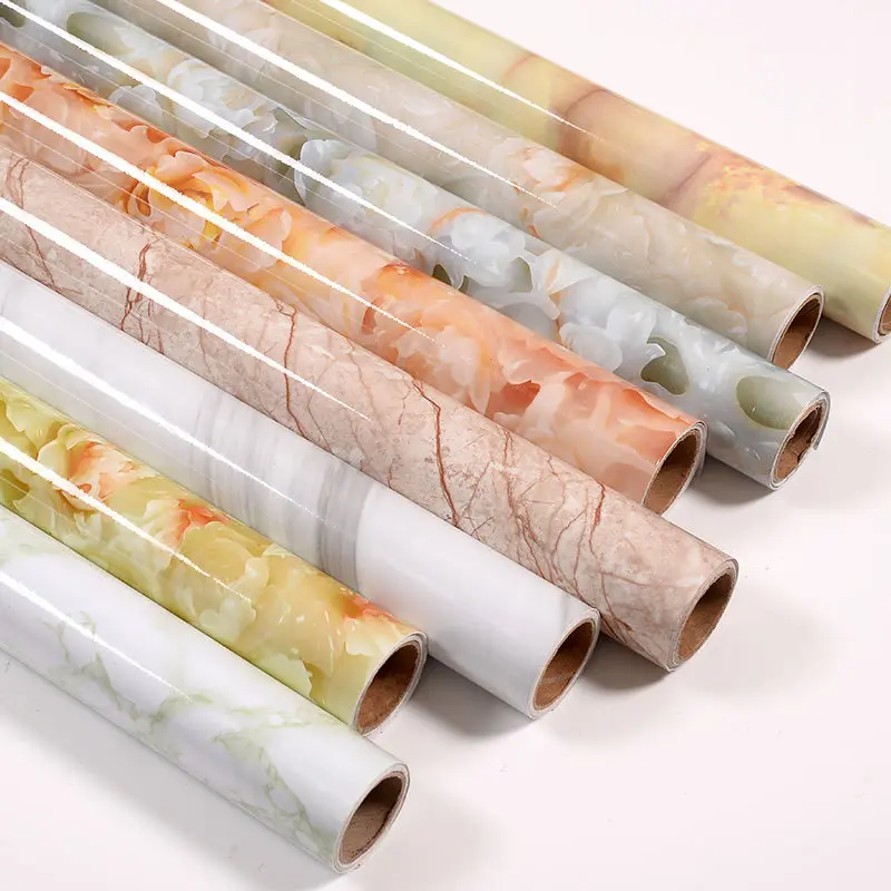 

Thick Waterproof Self Adhesive Wallpaper Marbling Adhesive Paper Oil Resistant High-temperature Resistant Stove Furniture Decora