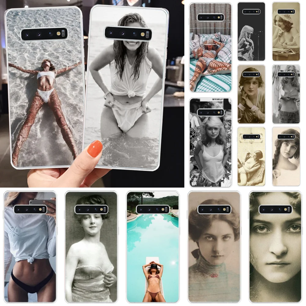 Viviana Beauty woman TPU Мягкий резиновый чехол для телефона Samsung S10 Plus S9 S8 S8plus S7 S6 Чехлы