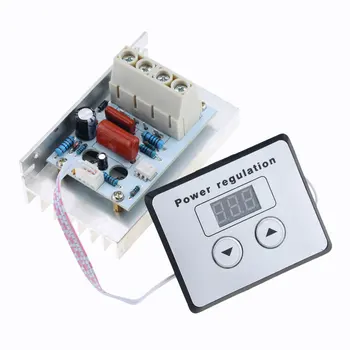 

1PCS AC 220V 10000W Digital Control Electronic Voltage Regulator Speed Control Dimmer Thermostat + Digital Meters Power Supply