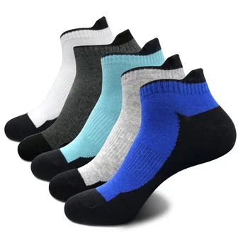 

High Quality Sport Socks Breathable Cotton Male Short Ankle Socks Solid Mesh Male Boat Socks For Men EU 40-44 Socks