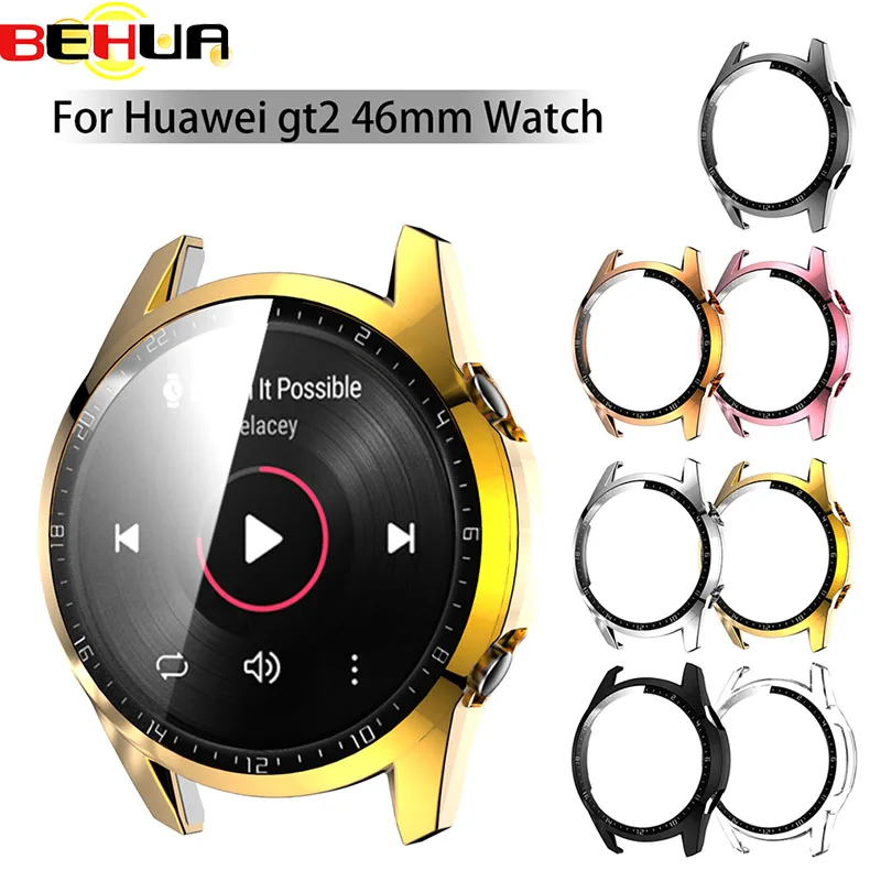 

Чехол BEHUA для Huawei watch GT2 GT 2 42 мм 46 мм ремешок часы PC покрытие все-вокруг защита экрана крышка бампер аксессуары