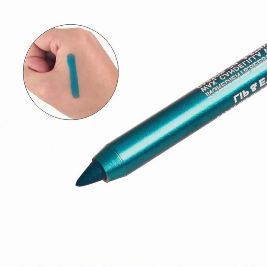 1 Uds vender encantadora mujer duradero, resistente al agua Lápiz Delineador de Ojos de pigmento azul oscuro delineador de Color maquillaje cosmético herramientas de belleza