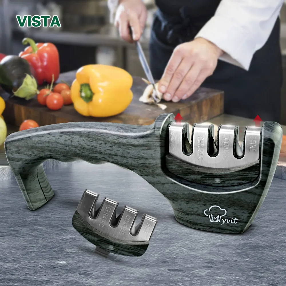 Точилка для ножей 3 этапа профессиональный алмазный инструмент заточки из