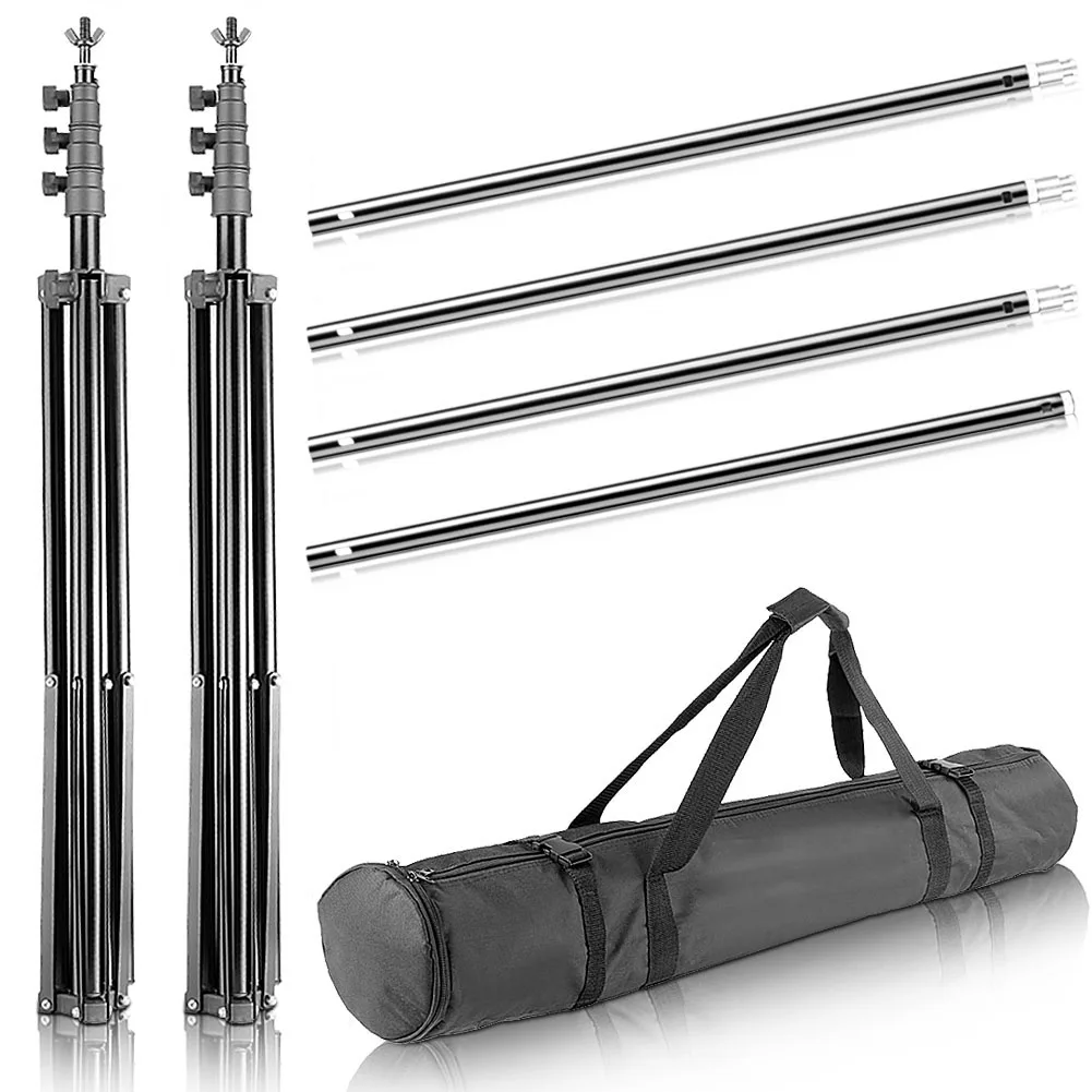 US $175.99 Neewer Basic Version Photography Backdrop Lighting Kit 26Mx3M85ftx10ft Background Support System 800W 5500K Softbox