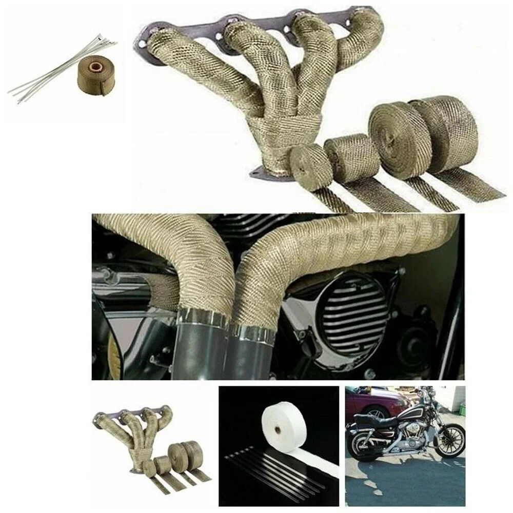 

Thermal Exhaust Manifolds Wraps Replacement Virgin Fiberglass 5 Meter Cable Tie Motorcycles Cars Parts