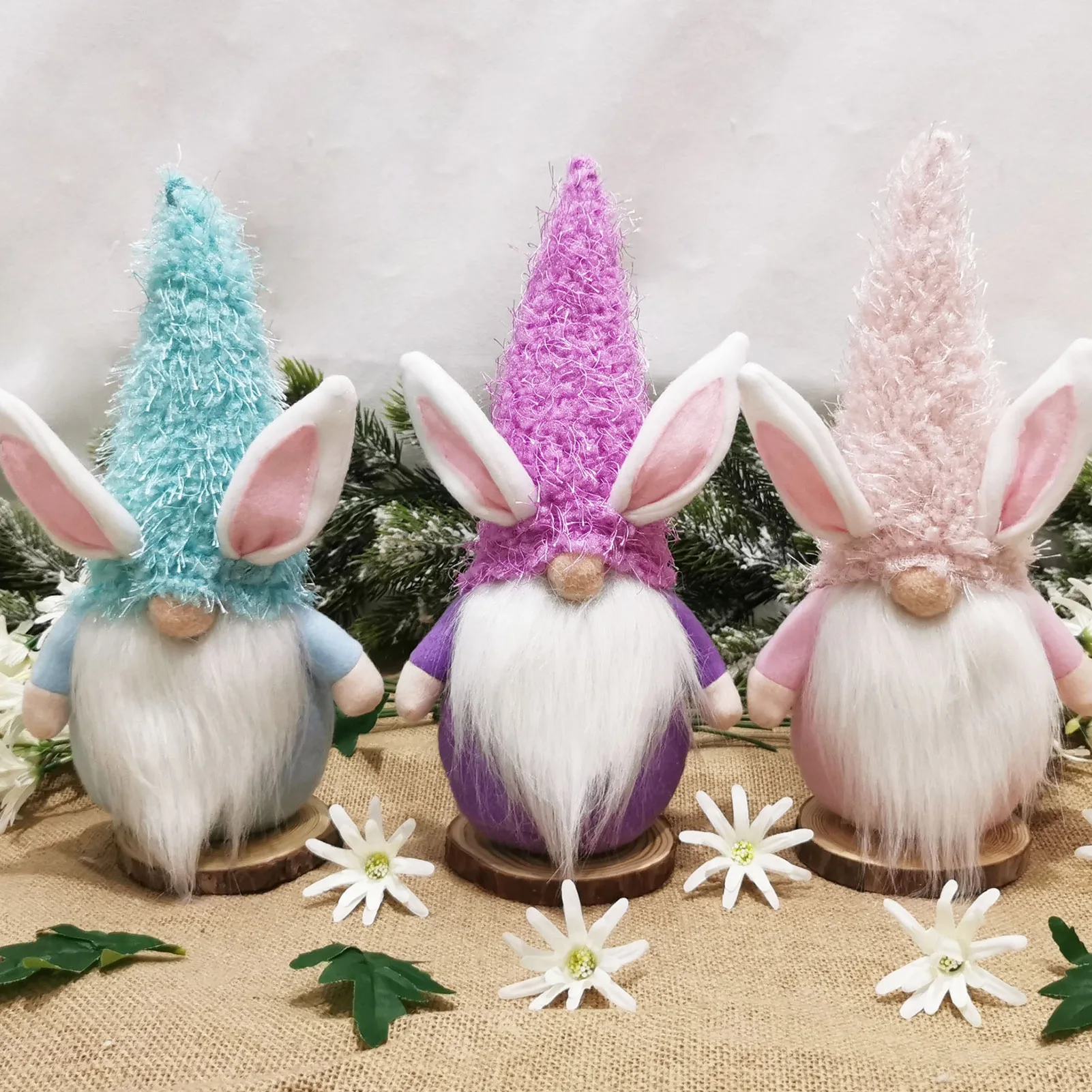 Пасхальный кролик гном ручная работа Шведский Tomte плюшевые игрушки куклы