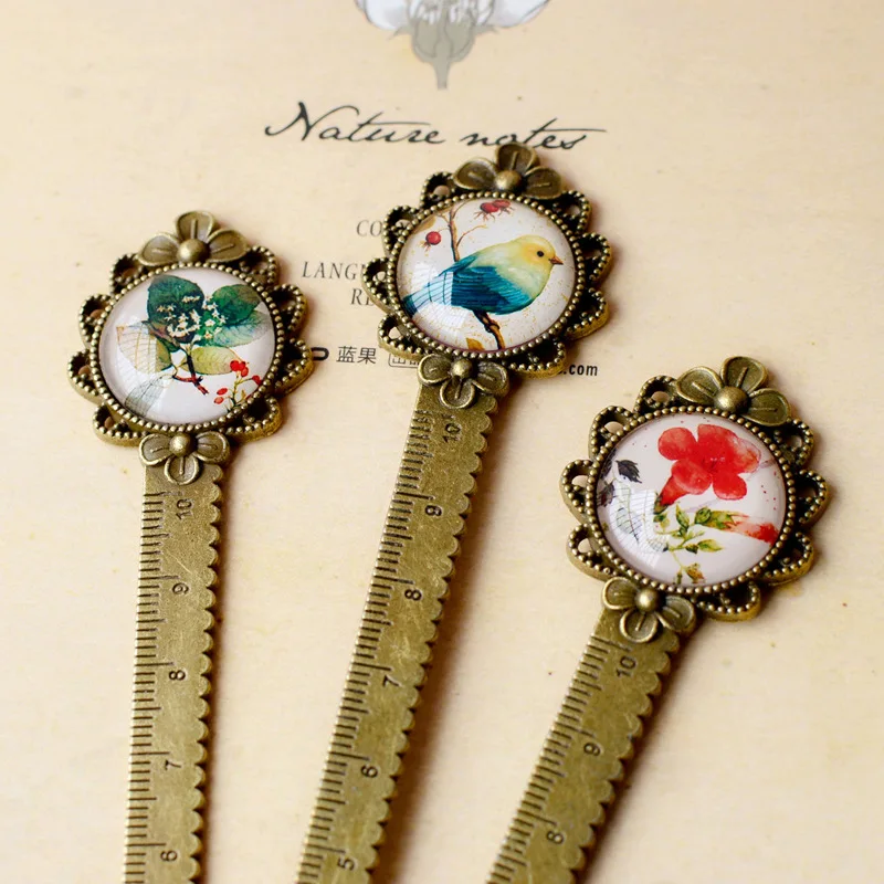 

Vintage Flowers and Birds Style Jewelry Bookmarks Ruler and small Pure and Fresh Jewelry Bookmark Presents and Gifts