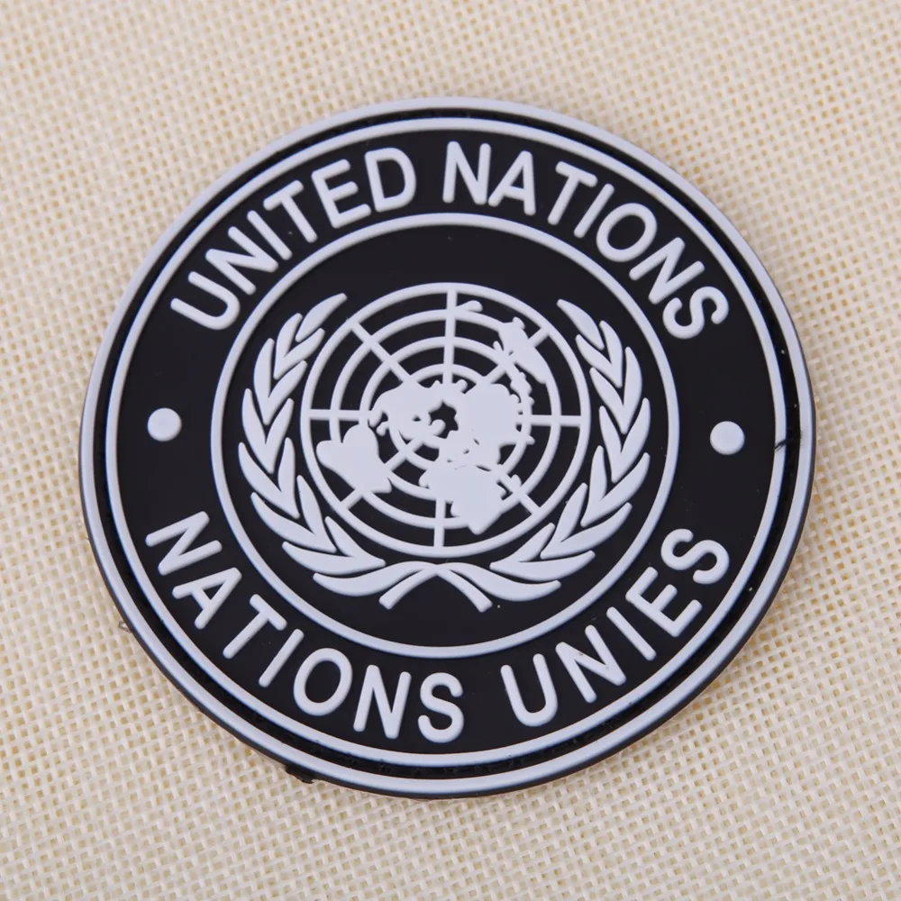 Международного ООН UN ООН натуральная кожа патч Знак