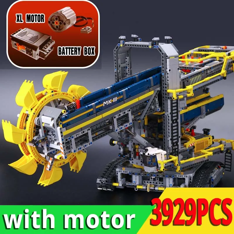 

3929PCS The 42055 Bucket Wheel Excavator Set Building Blocks Bricks Compatible legoingLYS Technic Toys for Kids Christmas Gifts