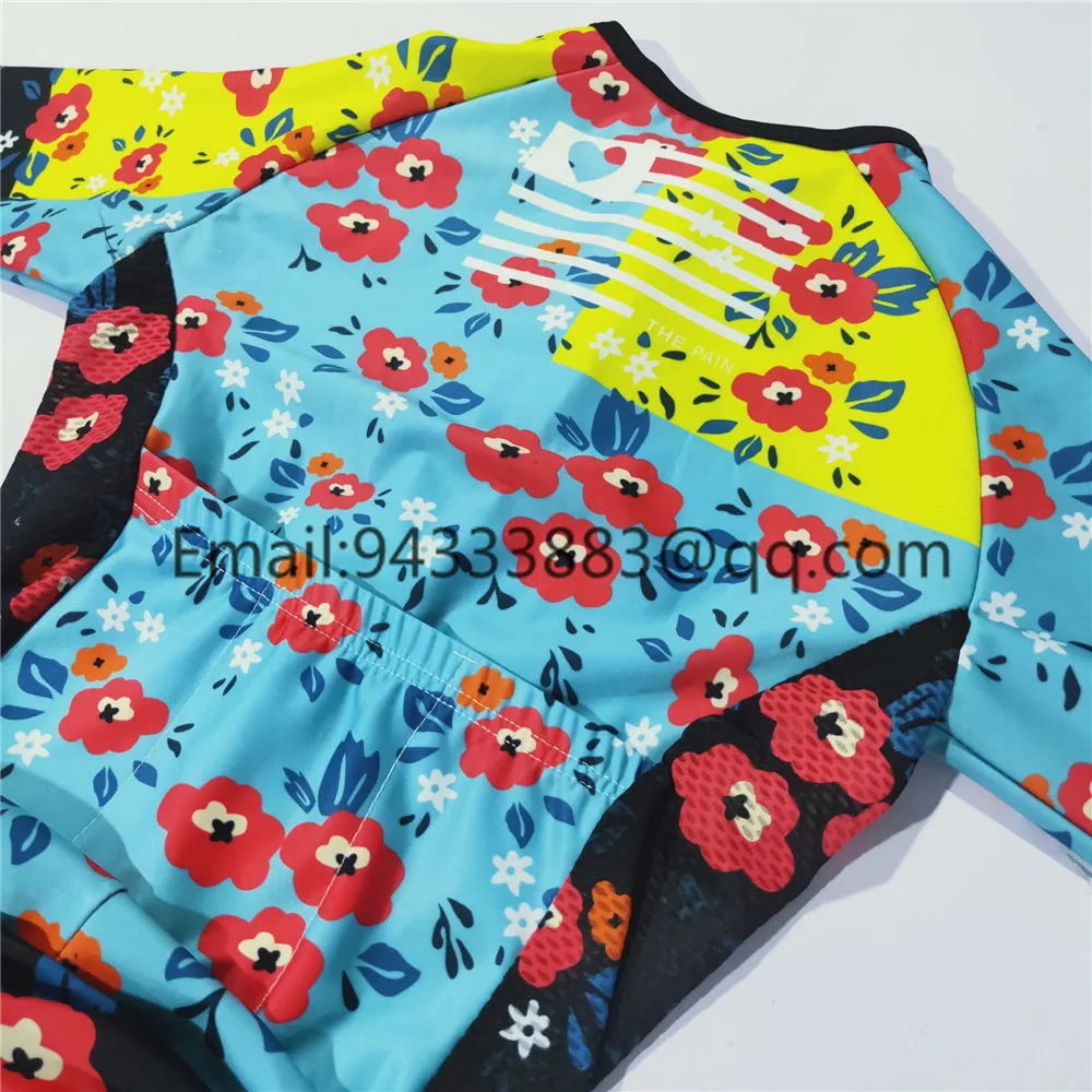 Love the pain classic graffiti cycling skinsuit women team swimsuit ropa ciclismo mujer triathlon suit bike equipment uniforme
