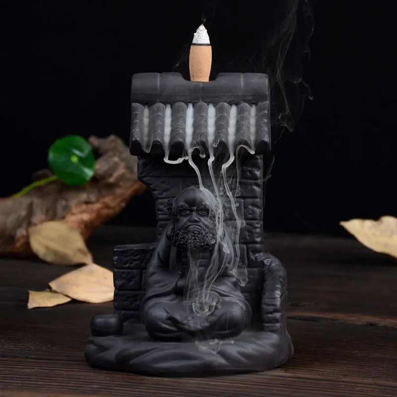 Decoracion Hogar ладан горелка Usb Quemador Incienso рециркуляция песка ручной работы Дамо Гуаньинь Домашнее украшение ремесла