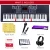 61Keys Профессиональная Цифровая Электроника Пианино Клавиатура Midi Usb Функция Синтезатор Для Взрослых Детей Музыкальный Инструмент