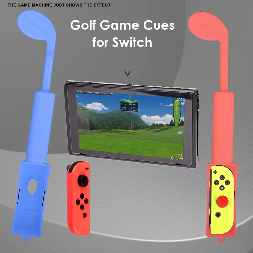 Golf Clubs Grip For Nintendo Switch Joycon Golf Clubs Controller Gaming Handle Grips Game For