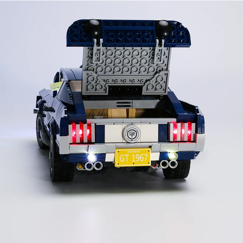 Lepinblocks King Bricks 21047 Ford Mustang Technic модель автомобиля Строительные блоки Набор 10265 Creator Expert игрушки для детей подарок