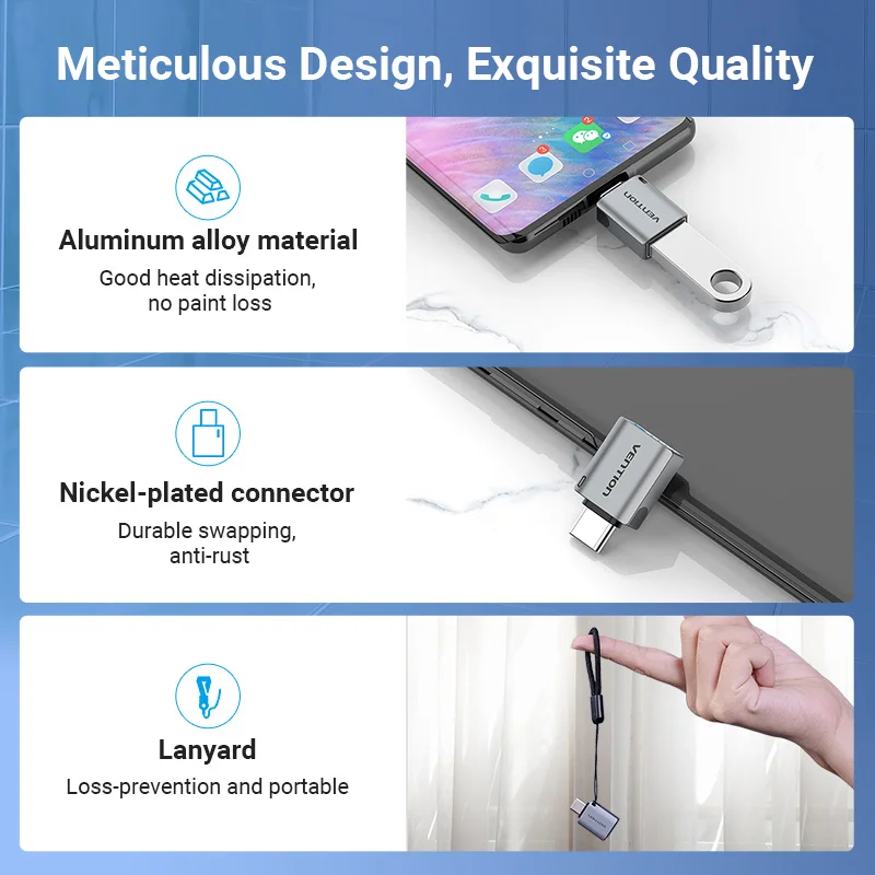 Vention Type C to USB 3.0 Adapter OTG Cable Converter for Macbook Pro Samsung S20 S10 usb to type c adapter otg adapter type c adapter