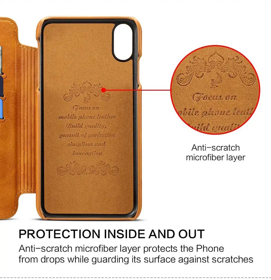 Мягкий чехол из искусственной кожи со слотом для карт для iPhone 6, 6s, 7, 8 plus, простой Магнитный флип-чехол для телефона, чехол для iPhone X, XR, XS, Max