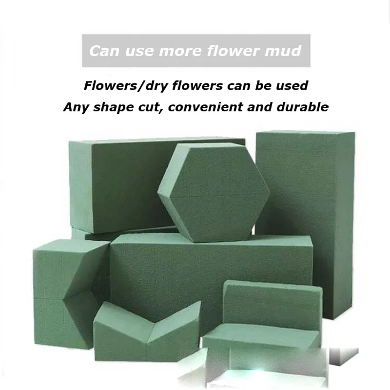 

10pcs/set flower mud foam flower mud handmade flower dry flower mud absorbent sponge