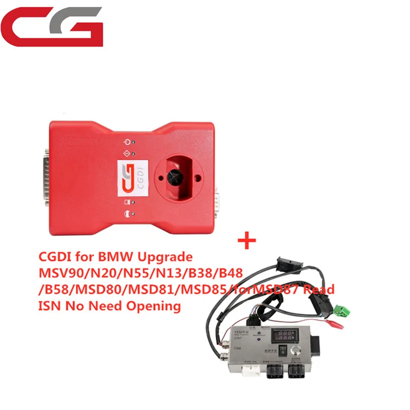 CGDI Prog для BMW MSV80 автомобильный ключевой программатор + Фем/BDC F20 F30 F35 X5 X6 I3 тестовая
