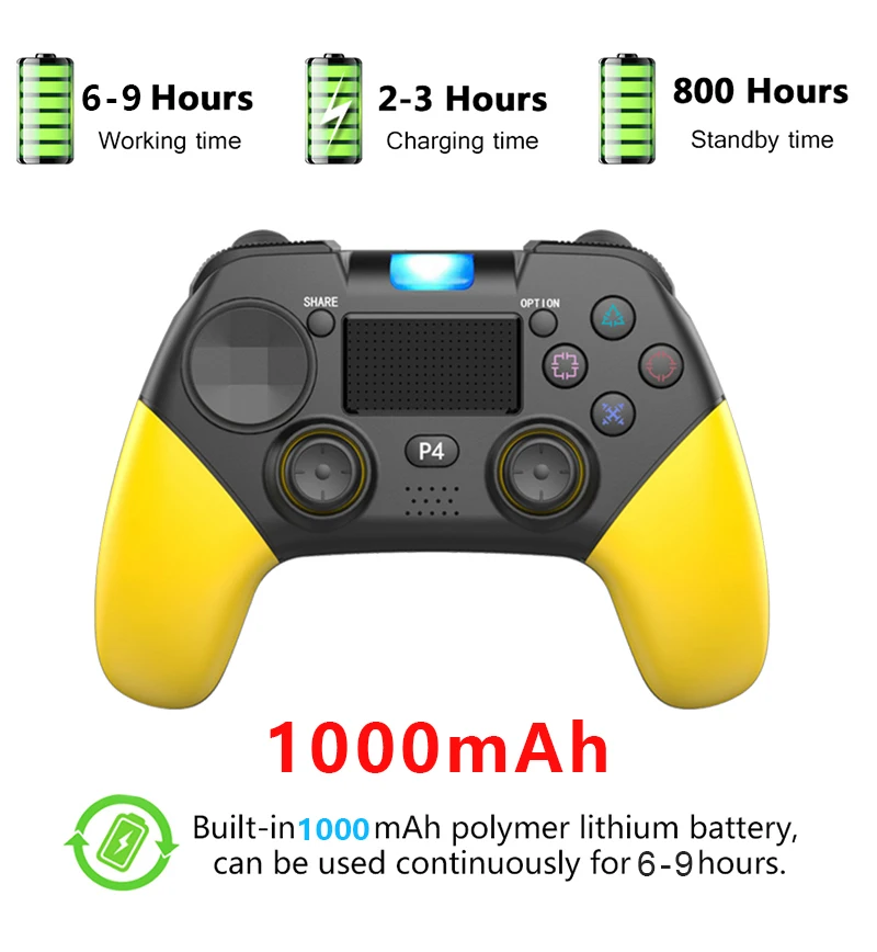 Для PS4 контроллер Bluetooth геймпад беспроводной ПК Джойстик с вибрацией тачпад