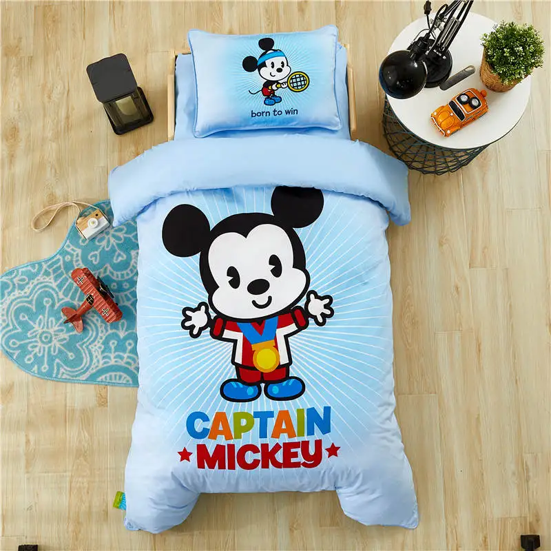 Blue Disney Tsum Tsum Festival Bedding sets for Kids 47\X59\ Crib Size Duvet Covers 100% Cotton Bed Linens Boys pillow Sham 3D Blue Disney Tsum Tsum Festival Bedding sets for Kids 47\X59\ Crib Size Duvet Covers 100% Cotton Bed Linens Boys pillow Sham 3D