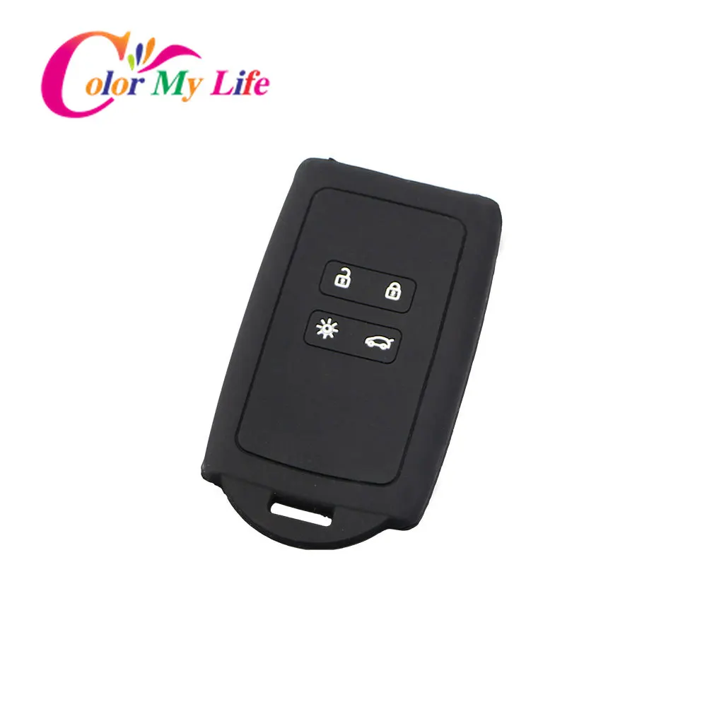 Чехол брелок Color My Life для Renault Koleos Kadjar Megane Talisman Captur Espace Clio 2017 2020|silicone key fob cover|silicone