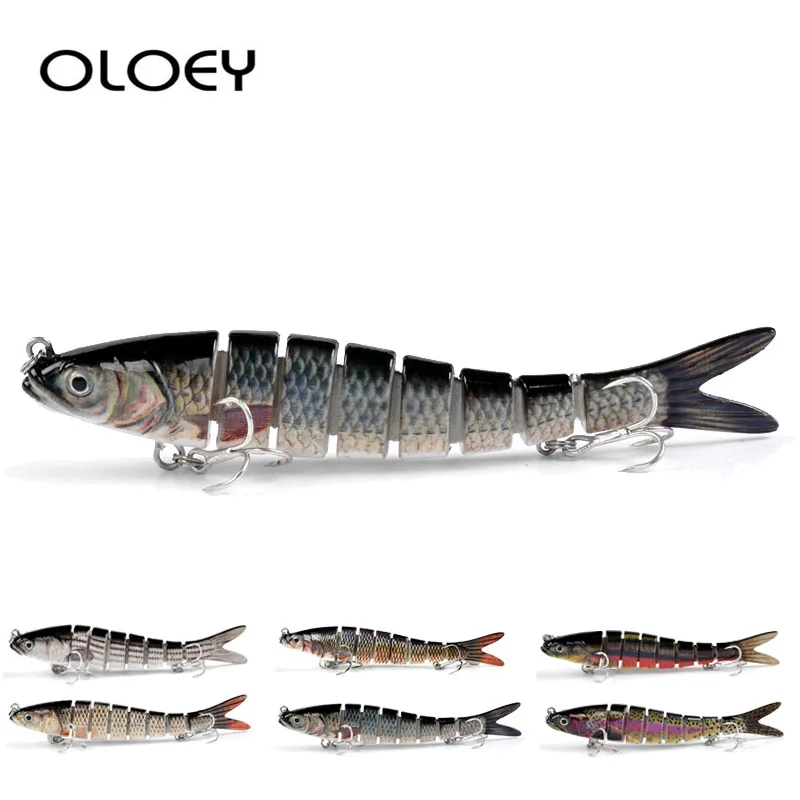 

OLOEY 14cm 27g Fishing Lures Sinking Wobblers Jointed Crankbait Swimbait 8 Segment Hard Artificial Bait For Fishing Tackle Lure