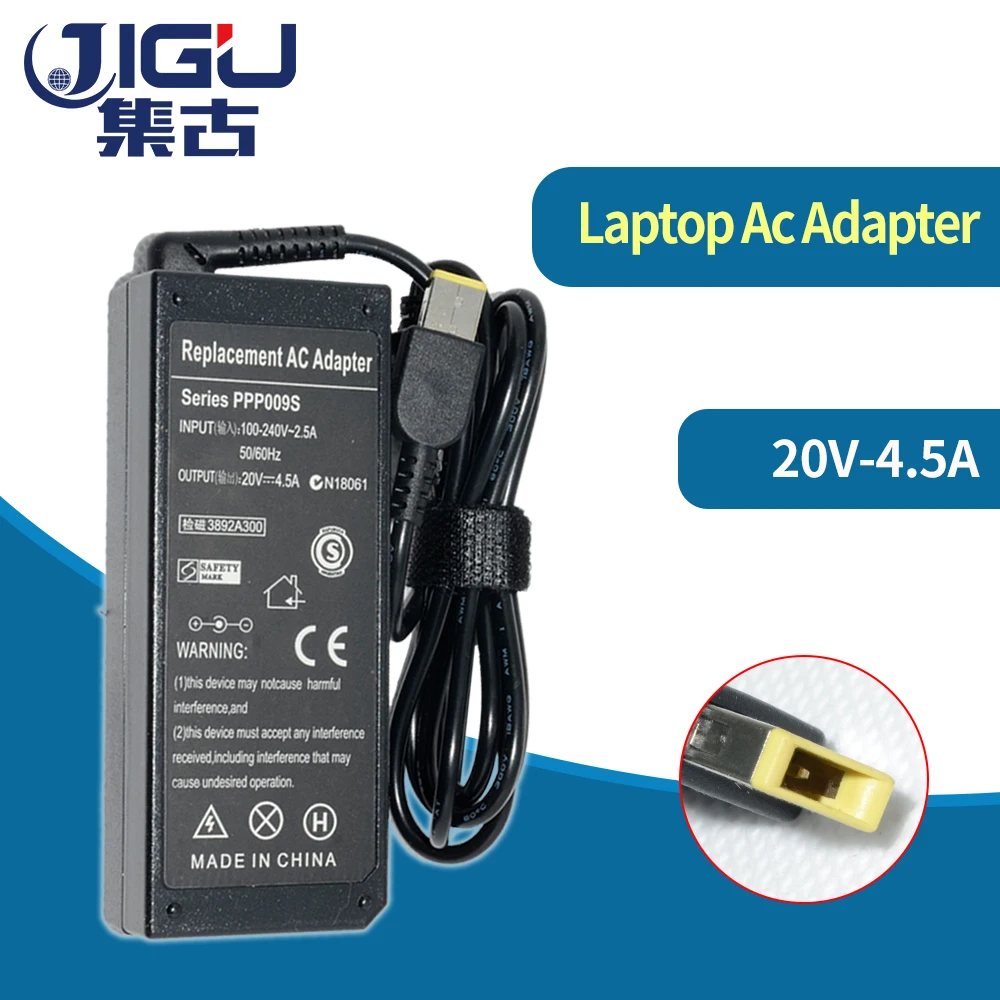 

AC Adapter Laptop Charger for Lenovo for ThinkPad X1 Carbon Ultrabook 45N0238 90W Power supply 20V 4.5A