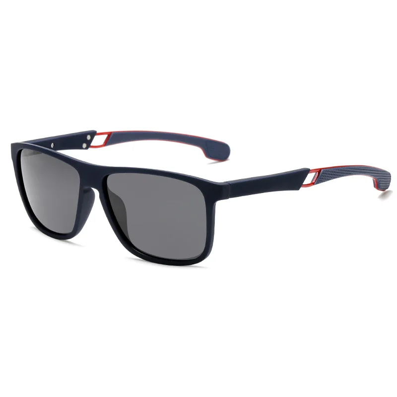 C2 blue grey HBK, Ретро стиль, мужские классические солнцезащитные очки пилота, HD поляризационные солнцезащитные очки для вождения, авиация TR90, оправа, весенние ноги, защита от ультрафиолета - Цвет линз: C2 blue grey