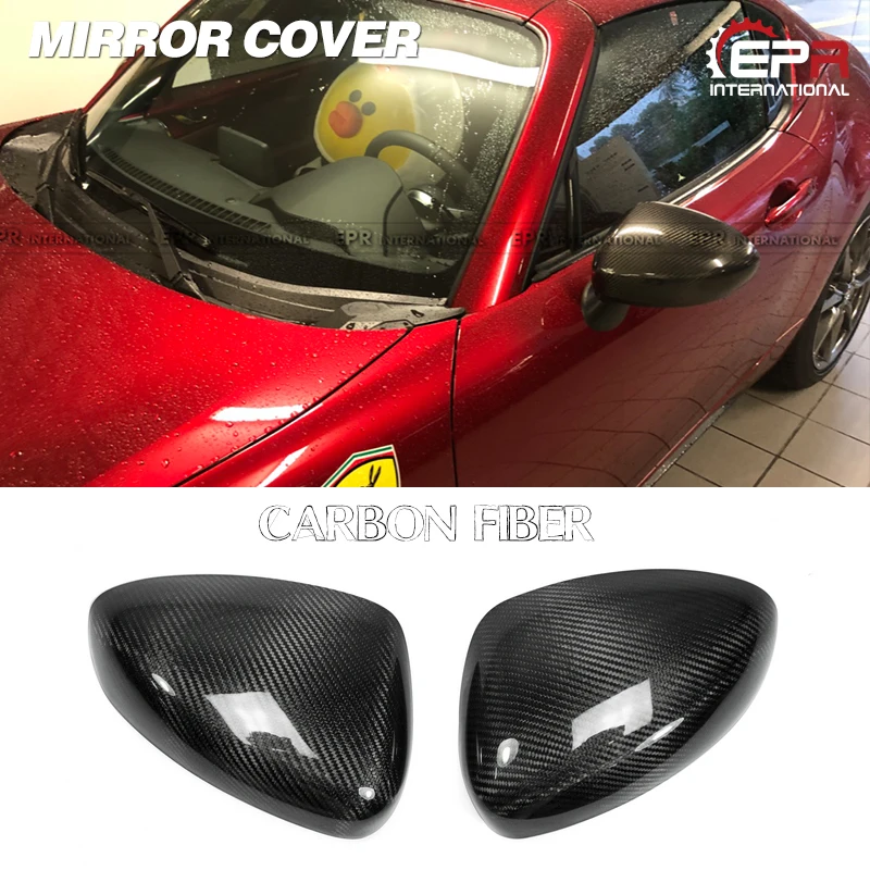 

MX5 ND5RC Miata Roadster OEM Style Carbon Fiber Side Mirror Cover (Stick on Type)For Mazda Glossy Fibre Exterior Body