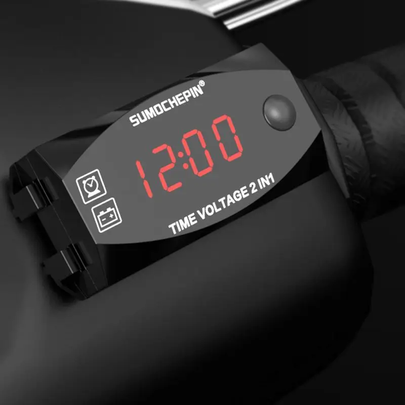 DC 12 В светодиодный цифровой дисплей вольтметр напряжение Панель метр для вольтметр Для электромобиля или мотоцикла автомобиля B36B
