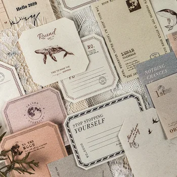 

Vintage Animal And World Theme Memo Pad Set 4 Designs Mixed 80mm*135mm