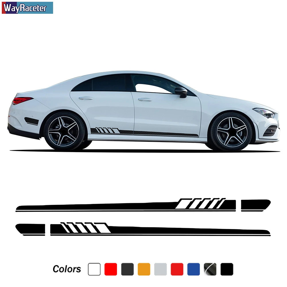 Car Door Side Skirt Stripe Sticker Edition 1 Decal For Mercedes Benz Cla Class Cla45 Cla35 Amg C117 X117 W117 C118 X118 Cla250 Car Stickers Aliexpress