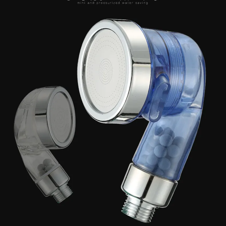 Handheld shower head high pressure ABS Anion Bathroom filter for hard water Barber shop Saving Water Shower SPA Nozzle sprayer