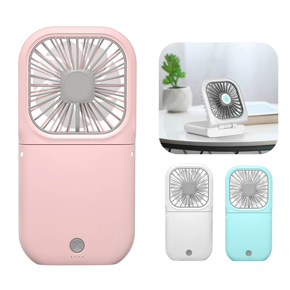 Portable Mini Fan USB Rechargeable with Power Bank Handheld Desk Adjustable Air Cooler Home Office Outdoor Travel | Бытовая техника