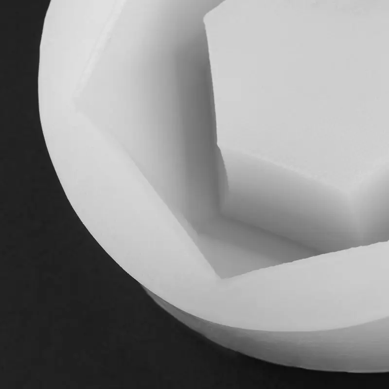 Ручной работы геометрический шестигранник Силиконовый Цветочный Горшок Плесень суккулент плантатор Ваза Ремесло