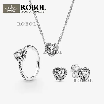 

High-quality S925 Sterling Silver Necklace, Ring, Earrings, Niche Design, Light, Luxurious, Versatile, New Autumn Free Shipping