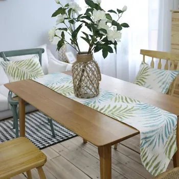 

Double-sided Table Flag Runner Plant Printing Table Cloth Table Cover Coffee Bed Runners Dinner Party Home Decor