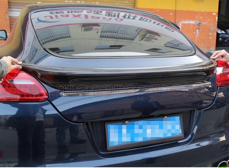Подходит для Porsche 970 Panamera ART 2011- хвост задний спойлер углеродный плавник спойлер хвост