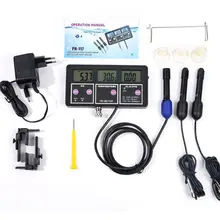 Multi-Functional Water Quality Monitor Digital LCD ORP pH RH Conductivity EC CF TDS(PPM) TEMP Meter Electrode Analyzer Backlit