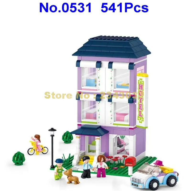 Sluban 0531 541 шт. игрушечные строительные блоки Pink Dreams Hotel Girl | Игрушки и хобби