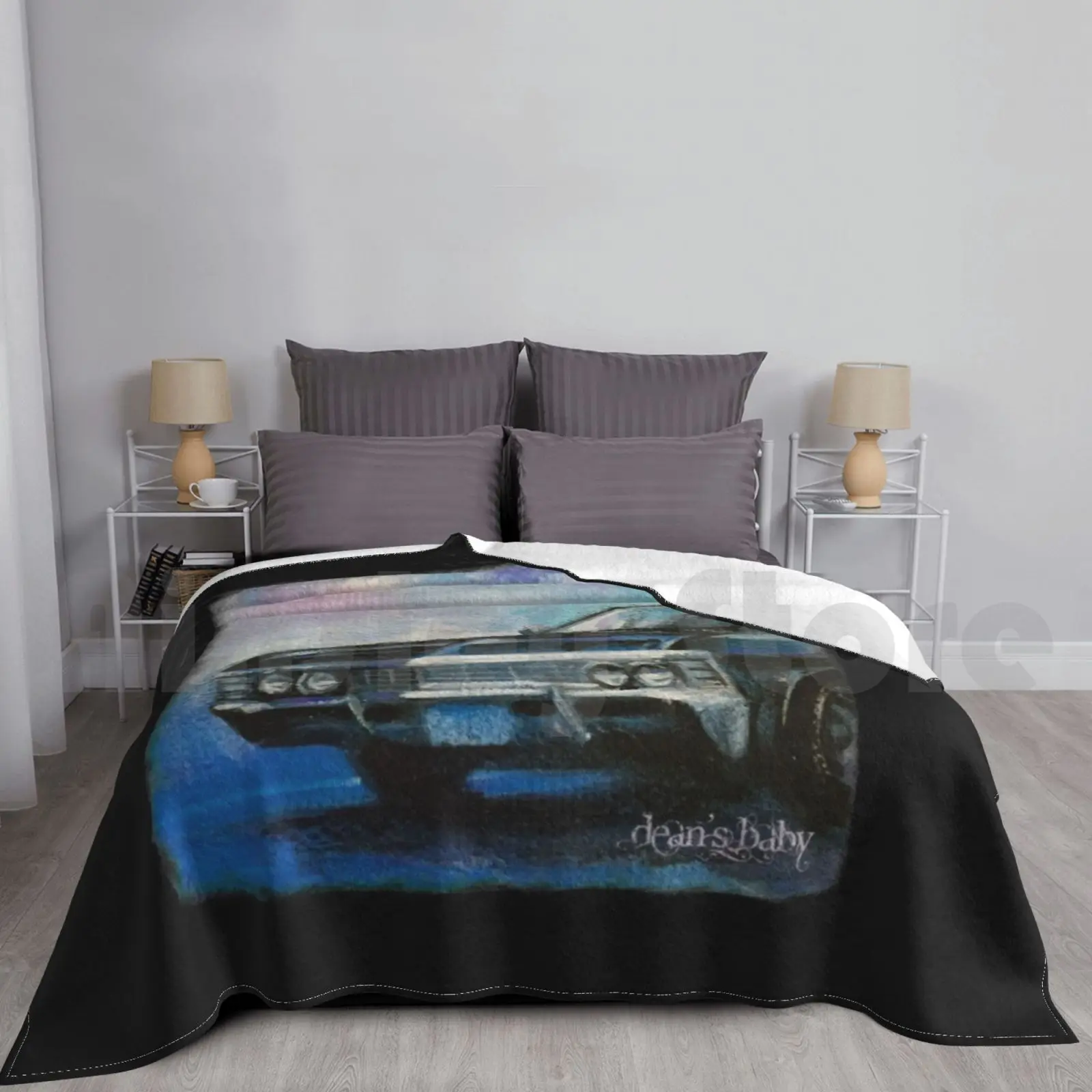 Coperta Per Bebè Di Dean Fashion Custom Baby Car Impala 67 Impala Dean Winchester Supernatural Cwtv Nero Viola