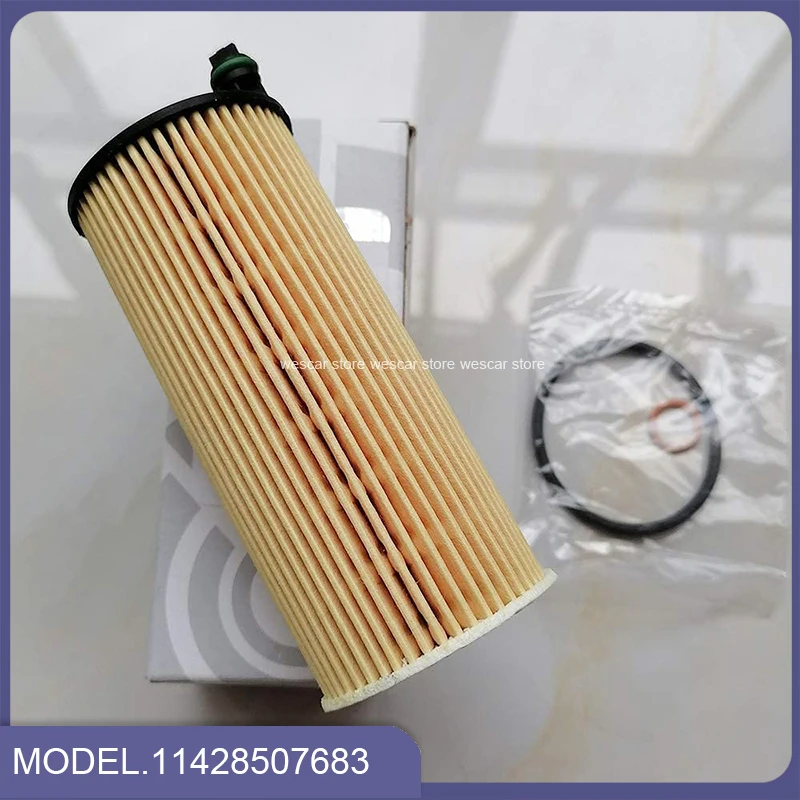 Oil Filter car filter power oil filter set For BMW E90 E91 E92 F20 N47 N57 serie 1 2 3 4 5 6 X1 E84 F10 F25 F30 328d X3 11428507683 11 42 8 507 683 1/2/5/10/pcs
