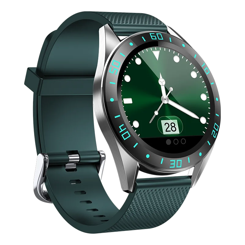 Green Модные часы Smart watch Для мужчин часы Bluetooth шагомер Фитнес спортивный сердечный ритм наручные часы Водонепроницаемый Smartwatch подходит для Apple IOS и Android - Цвет: Green